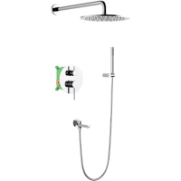 Душевой комплект Timo Saona SX-2379/00SM 250 мм, со смесителем, хром