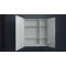 Зеркальный шкаф 70x80 см белый матовый L Art&Max Verona AM-Ver-700-800-2D-L-DS-F - 3