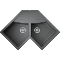 Кухонная мойка Omoikiri Tetogranit Sumi 83C-PL 4993860 83x83 см, платина