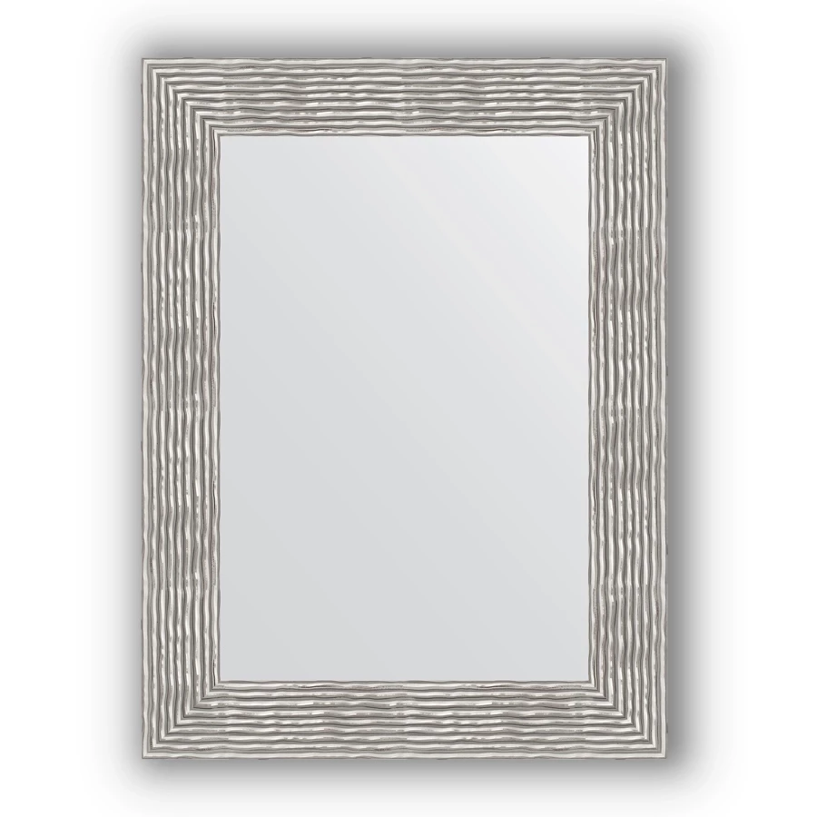Зеркало 60x80 см волна хром вишня Evoform Definite BY 3057 зеркало шкаф style line панда волна 60 с подсветкой белый 4650134470383