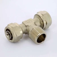 Тройник обжим 16 х 1/2