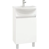 Тумба с раковиной белый глянец 46 см Onika Милтон 104510 + 4620008192741