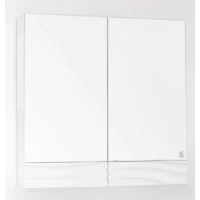 Зеркальный шкаф 70x70 см белый глянец Style Line Вероника ЛС-00000056