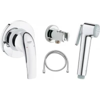 Гигиенический душ Grohe BauCurve 129185 со смесителем, хром 
