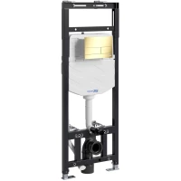 Инсталляция для унитаза WasserKRAFT Alme 15 15TLT.010.ME.PG04 с кнопкой смыва, золотой