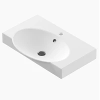 Раковина 65 см Sanita Luxe Infinity на кронштейнах WB.FN/Infinity/65-C.BR/WHT.G/S1