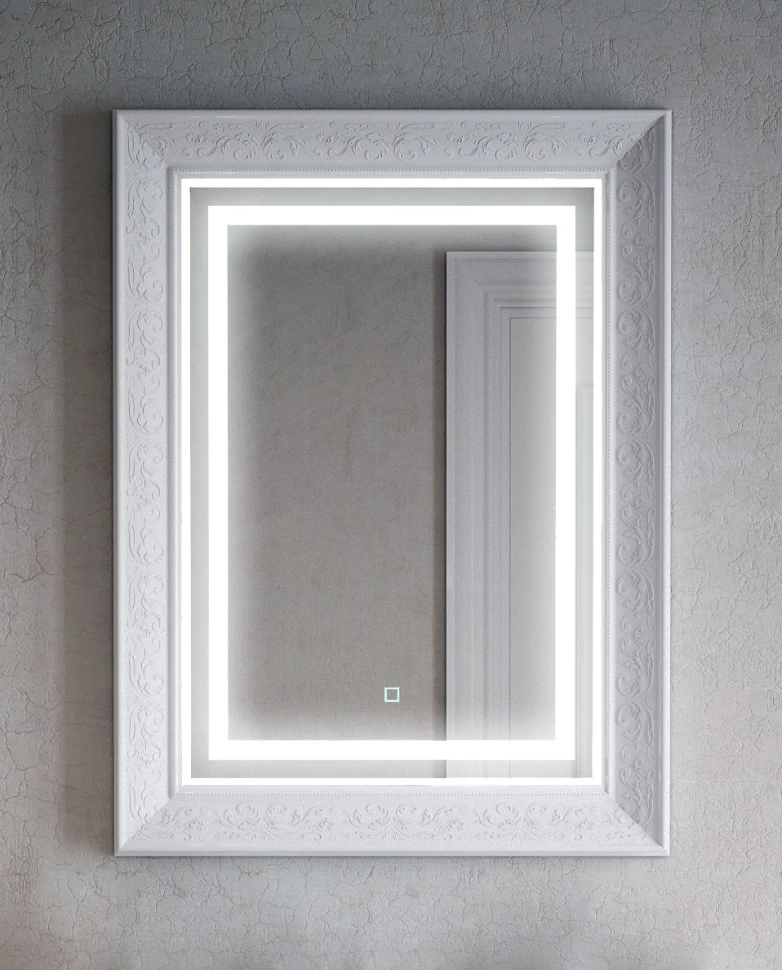 Зеркало 61x81 см белый глянец Corozo Классика SD-00000967 зеркало corozo гольф 60 без шкафчика sd 00000267