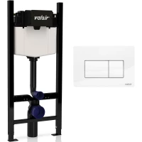 Инсталляция для унитаза Valsir Winner S KIT P1 WG VS0853202 с кнопкой смыва, белый глянец