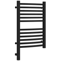 Полотенцесушитель электрический 600x400 черный матовый МЭМ левый Сунержа Аркус 3.0 31-5704-6040
