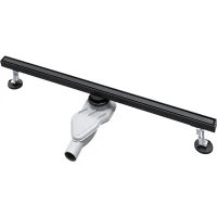 Душевой трап (лоток) AltroBagno Supremo AltroBagnoSupremo071234MB 80 см, с решеткой, 2 в 1 под плитку, черный матовый