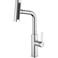 Смеситель для кухни Fmark FS8266A с выдвижным изливом, хром