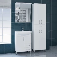 Комплект мебели белый глянец 61,5 см Санта Сити 201076 + YYUT60 + 101016