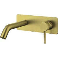 Смеситель для раковины Allen Brau Priority 5.31003-GB встраиваемый, без донного клапана, золотой матовый