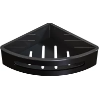 Полка для ванной Knotlor Линия CS105BL 20,5x20,5 см, угловая, черный матовый