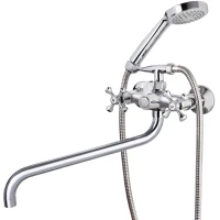 Смеситель для ванны Viko V-2725 универсальный, с душевым гарнитуром, хром