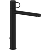 Смеситель для раковины Paffoni Joker JK085NO с донным клапаном, черный матовый