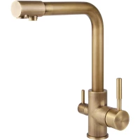Смеситель для кухни Viko V-5064 с подключением к фильтру, античная бронза