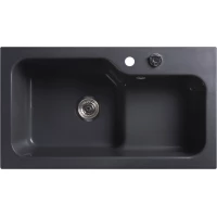Кухонная мойка Belux SG-REC-HALF-8045-01 черный обсидиан 4810924266651