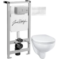 Комплект подвесной унитаз Grohe Bau Ceramic 39351000 + система инсталляции Jacob Delafon E5504-NF + E4316-00