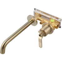 Смеситель для раковины Bronze De Luxe 1760'S 5530CG встраиваемый, золотой матовый