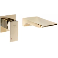 Смеситель для раковины Rea Mason REA-B5150 встраиваемый, без донного клапана, золотой