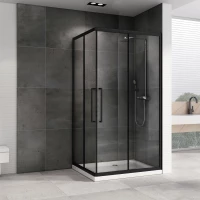 Душевой уголок 120x80 см Abber Schwarzer Diamant AG02128BH прозрачное