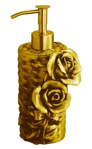 Дозатор жидкого мыла настольный золото Art&Max Rose AM-0091A-Do - фото 1