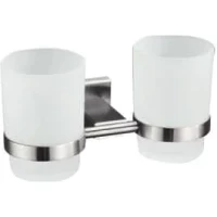 Стакан для зубных щеток Gappo G1708 двойной, настенный, сатин