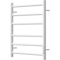 Полотенцесушитель электрический Point Аврора П6 PN10856W 600x532, диммер правый, белый матовый