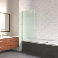 Шторка на ванну Vegas Glass EV LUX 75 08 Moru L 75 см L, профиль хром, стекло рифленое