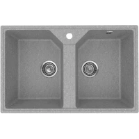 Кухонная мойка Practik PR-M-770-003 77x49 см, светло-серый