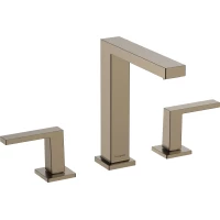 Смеситель для раковины Hansgrohe Tecturis E 73030140 с донным клапаном, бронза