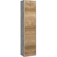 Пенал Aqwella 5 Stars Mobi MOB0535BS/MOB0735DB/P подвесной L/R, бетон светлый/дуб балтийский