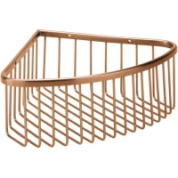 Полка для ванной Bemeta Amber 155208312 20,5x20,5 см, угловая, медное золото матовый